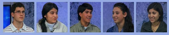 Los semifinalistas: Ignacio de Buenos Aires, Tamara de Santiago del Estero, Cristian de Mendoza, Guadalupe de Neuquén y Yamila de La Pampa.